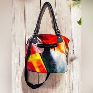MZ Wallace Colorful Nylon Shoulder Bag Crossbody Bag Graffiti Bag